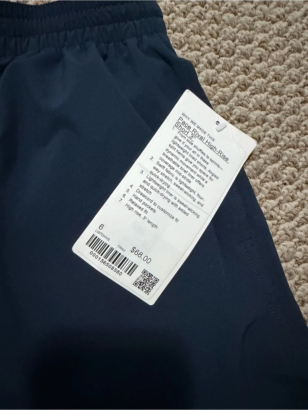 Lululemon Pace Rival High-Rise Short 3" - Picture 4 of 5